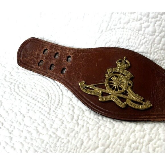 Roger Van S Leather Belt Vintage 1960s Custom Made Signed sz 24 Cuidich 'n Righ - Picture 13 of 14